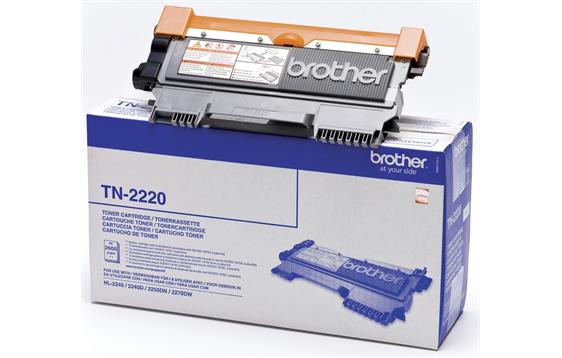 772609 Brother TN2220 Toner BROTHER TN2220 2.6K sort 